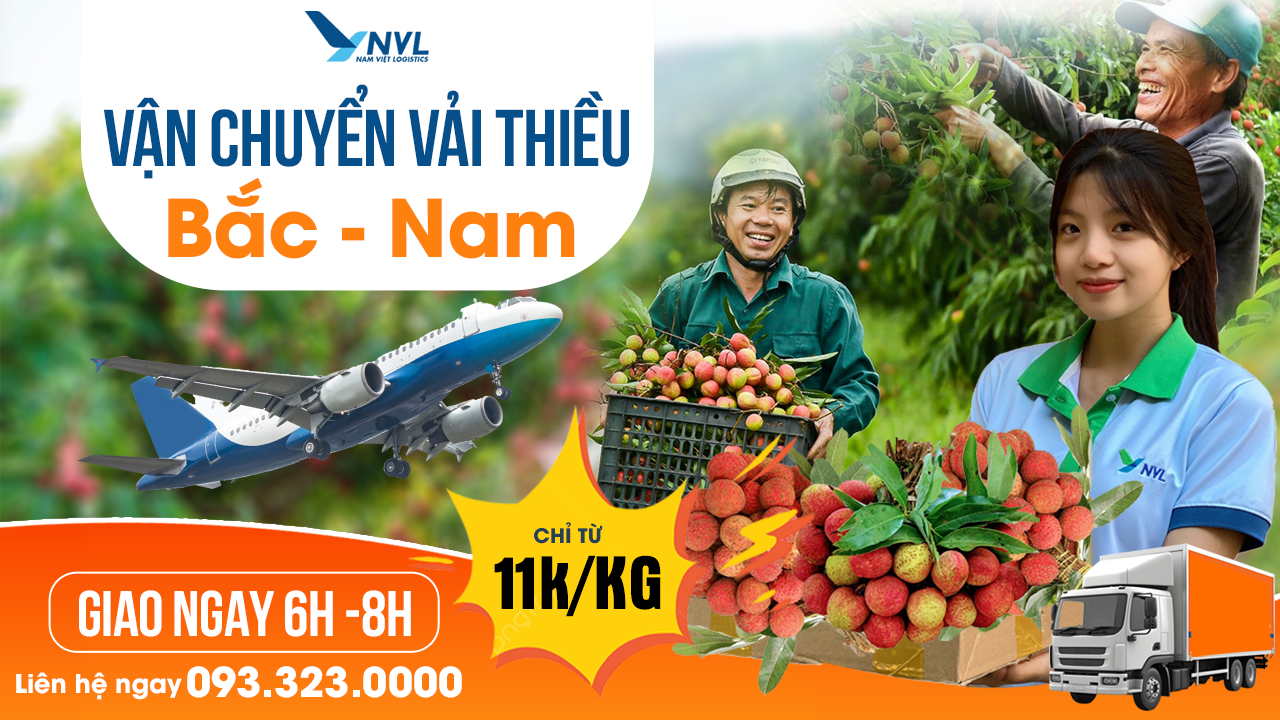 Vận chuyển vải thiều đi xa