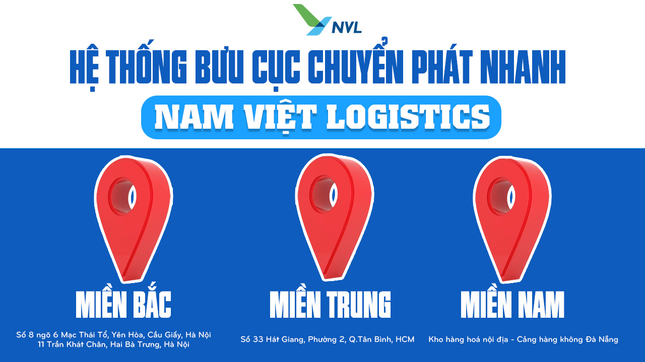 Hệ thống bưu cục chuyển phát nhanh Nam Việt Logistics